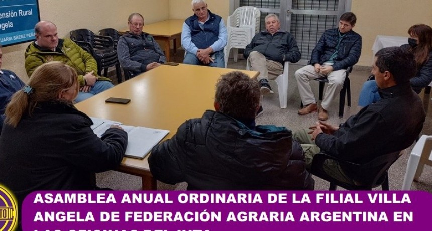 MATIAS PEROTTI NUEVO PRESIDENTE DE LA FILIAL VILLA ANGELA DE FEDERACIÓN AGRARIA ARGENTINA 