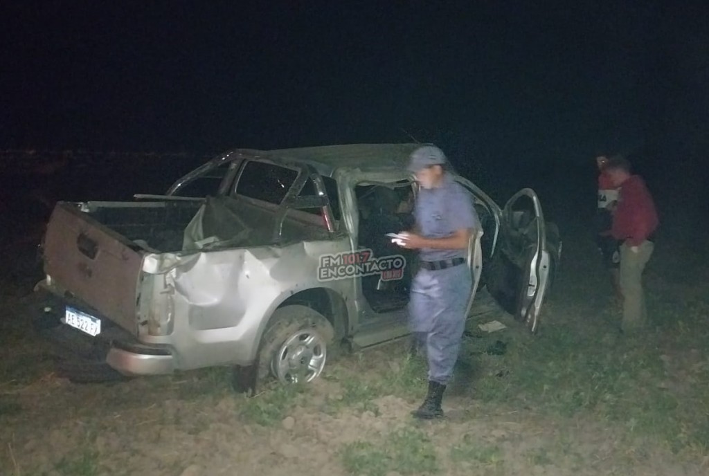 VUELCO EN LA RUTA 6 DEJA UN VILLANGELENSE HERIDO