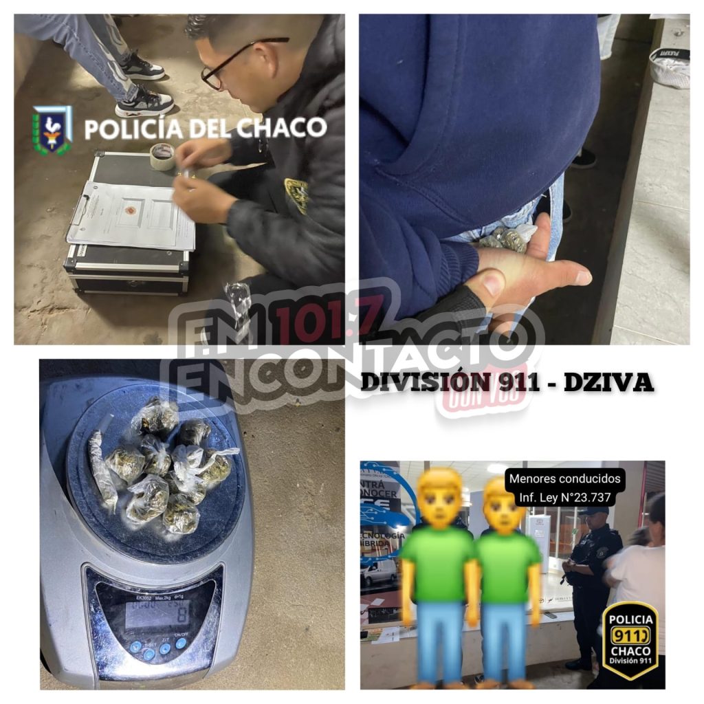 EL C.O.M DETUVO A DOS MENORES DELIVERY DEALER