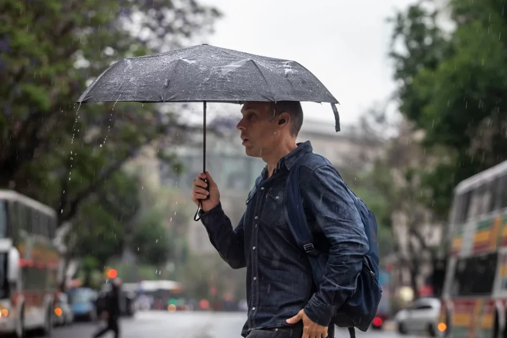 El temporal causó inundaciones en el AMBA
