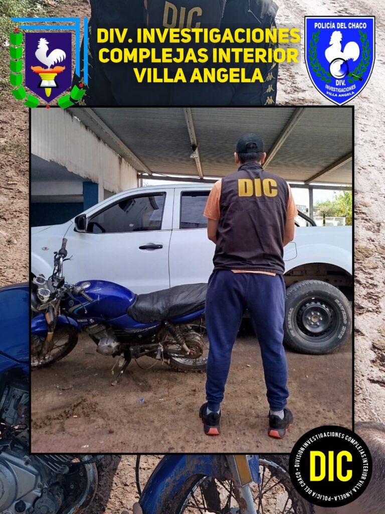 INVESTIGAN LA PROCEDENCIA DE UNA MOTOCICLETA ABANDONADA HALLADA EN VILLA ÁNGELA
